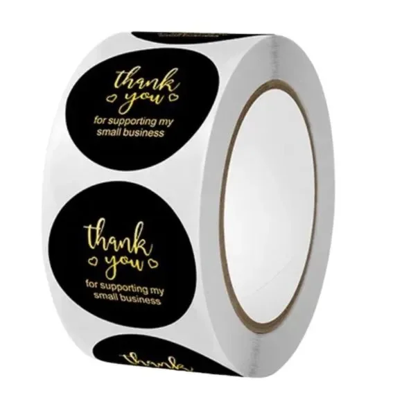 thank you for supporting my small business sticker | 1 in round pack - Picture 2 of 5